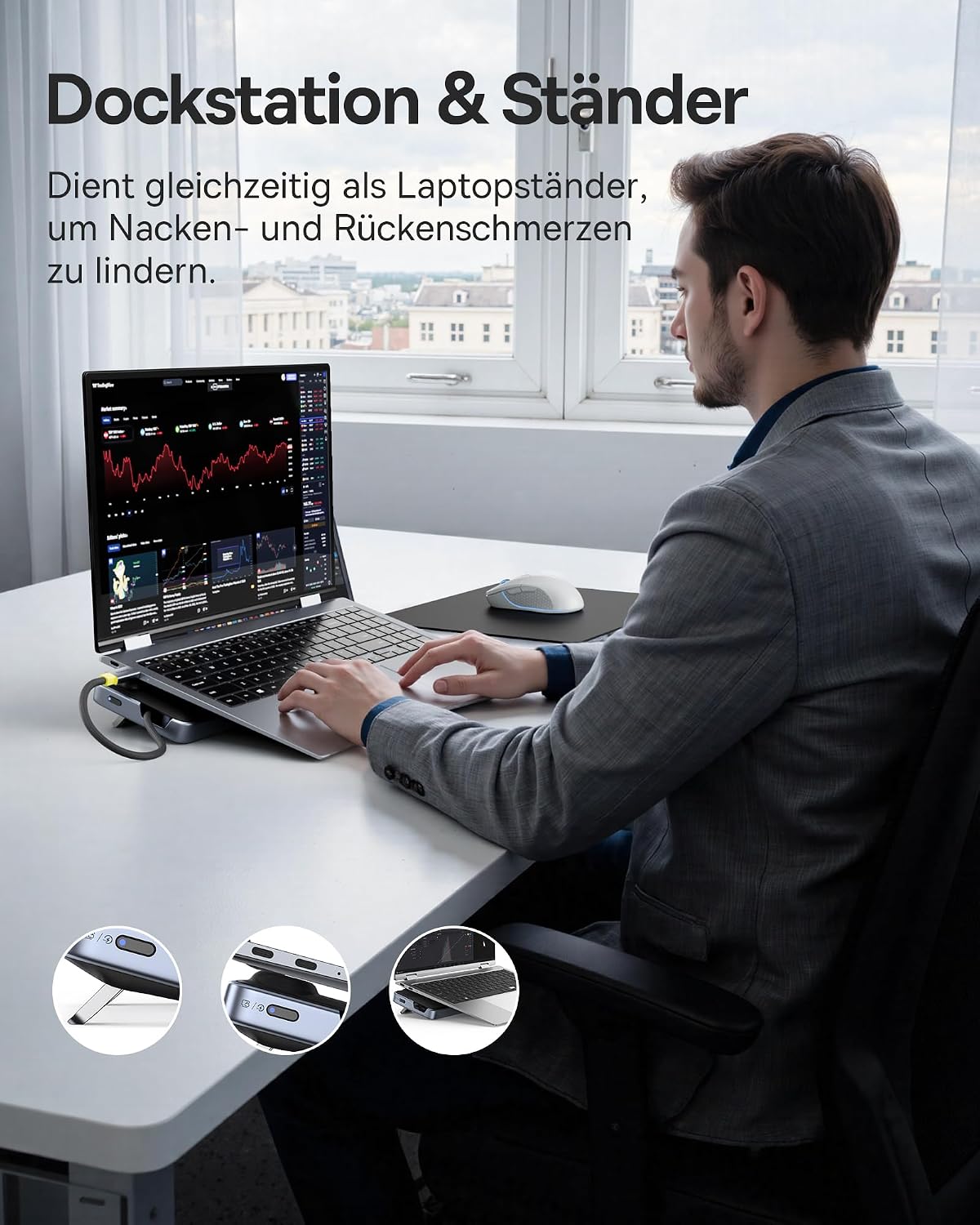 Thumbnail 2 de Baseus Dockingstation Ständer 12‑in‑1
