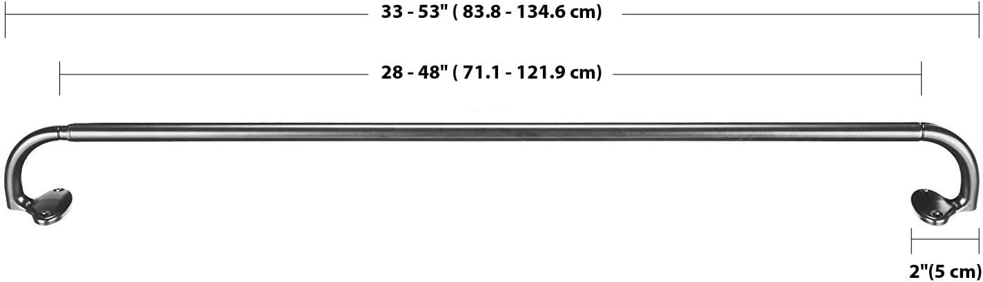 Thumbnail 4 de Amazon Basics Tringle extensible 71–122 cm 🪟