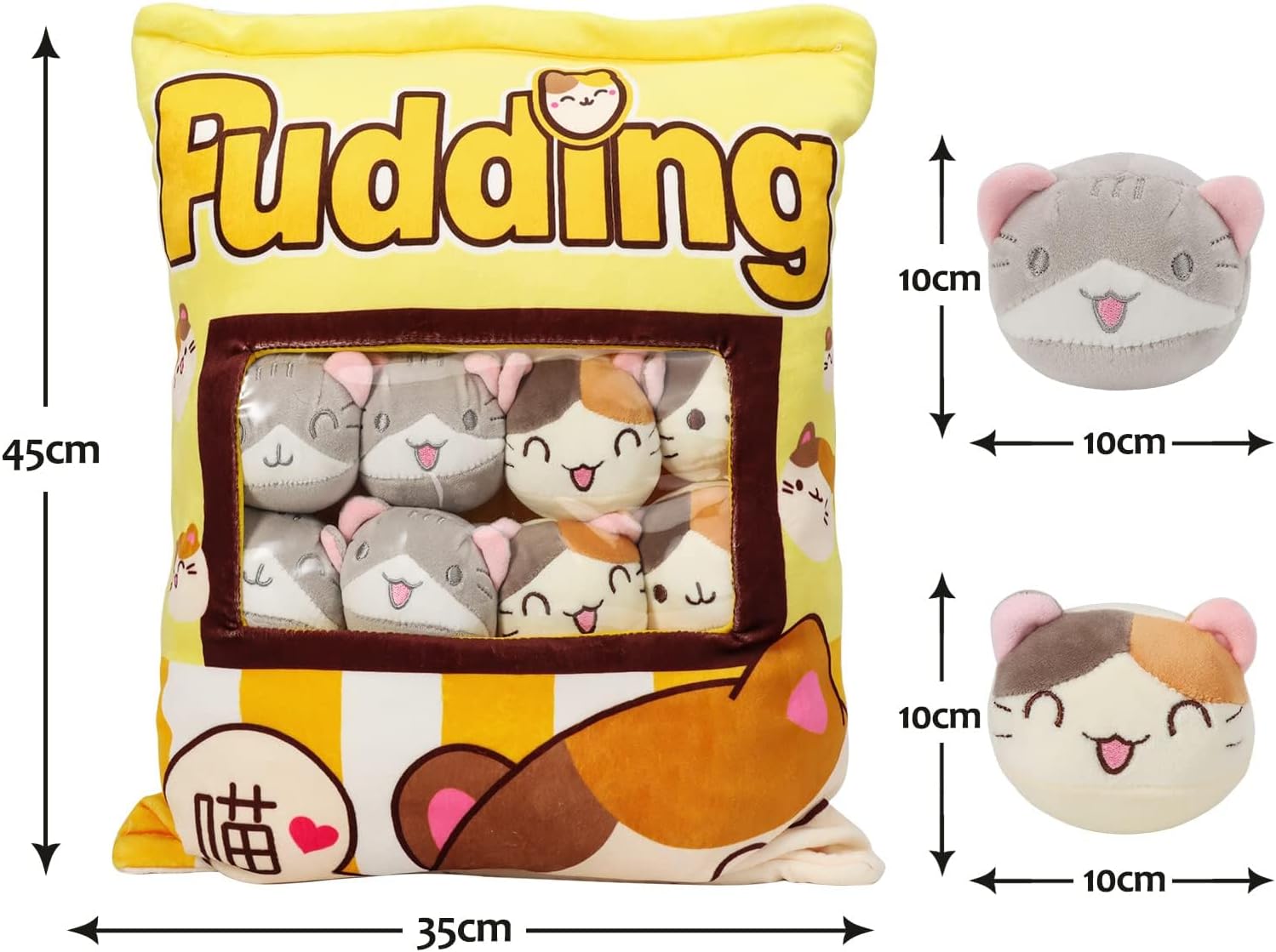 Detalle 2 de HXPLN Cute Snack Pillow 8 Kittens