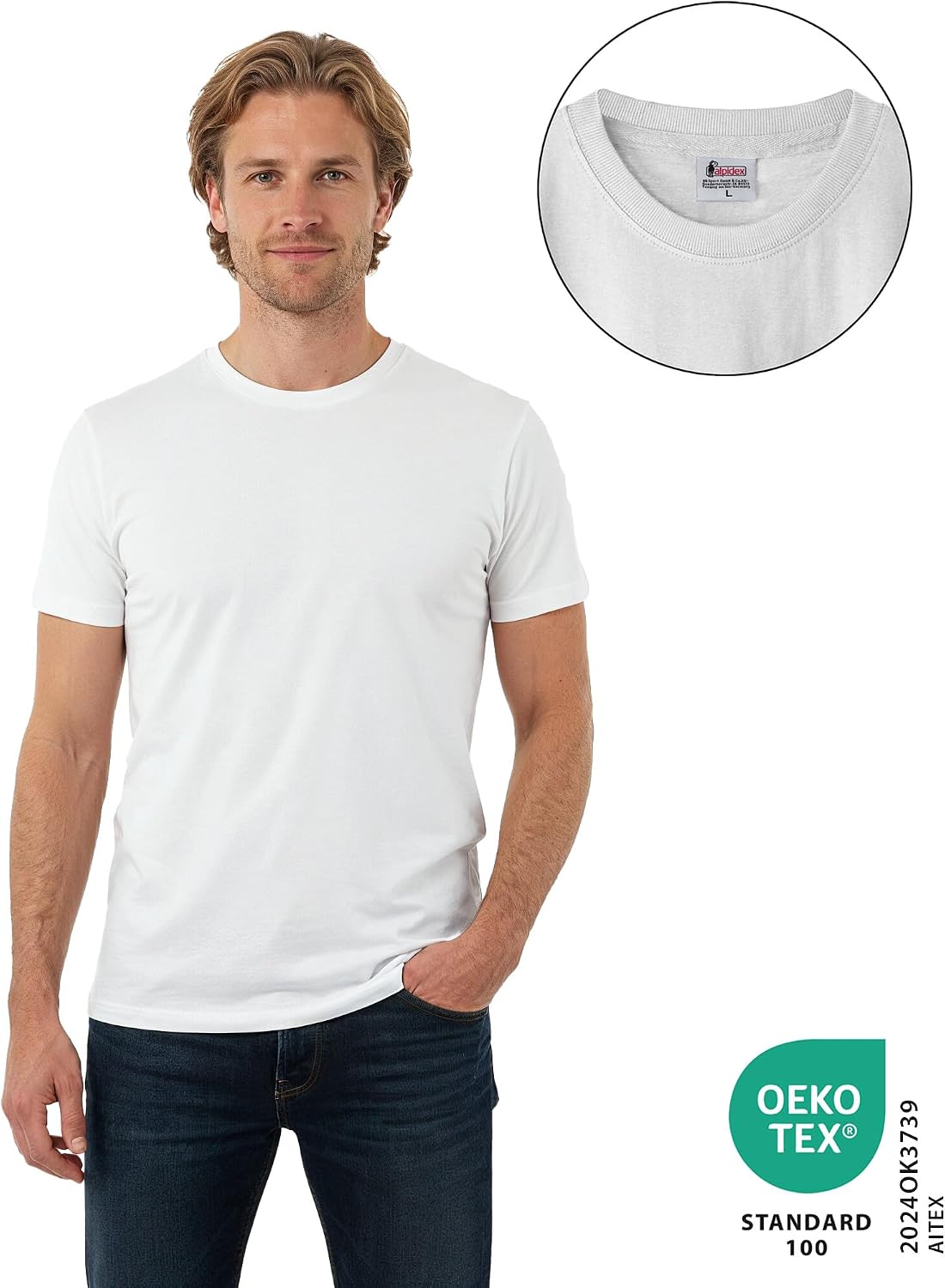 Thumbnail 2 de ALPIDEX T‑Shirt 5 pezzi Girocollo