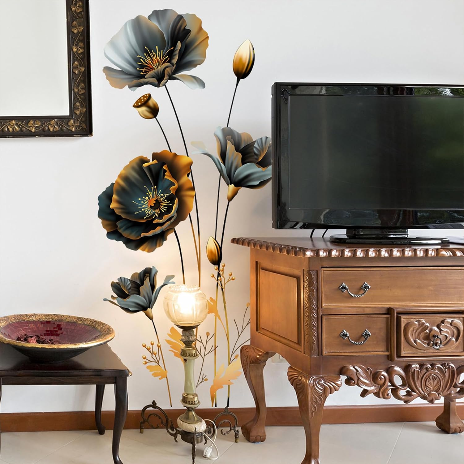 Detalle de Black and Gold Vinyl Wall Decals