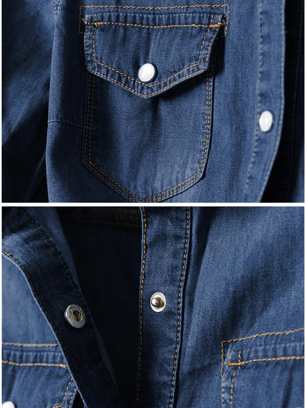 Detalle de Omoone Women's Chambray Denim Shirt