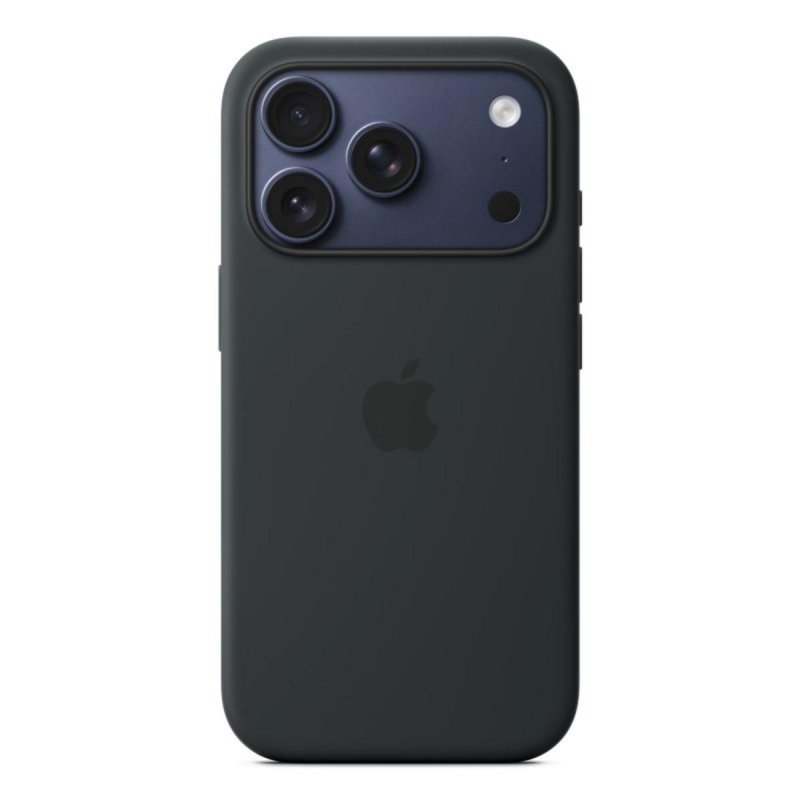 Detalle de Funda de silicona con MagSafe para iPhone 17 Pro (Negra) — 45% reciclada, Apple MGFK4ZM/A
