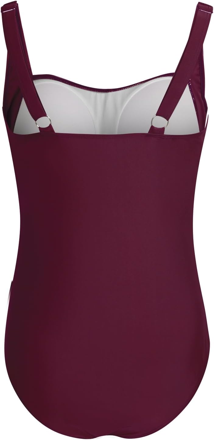 Thumbnail 2 de Aidotop Womens One Piece Swimsuit: Tummy Control Retro Ruched Monokini