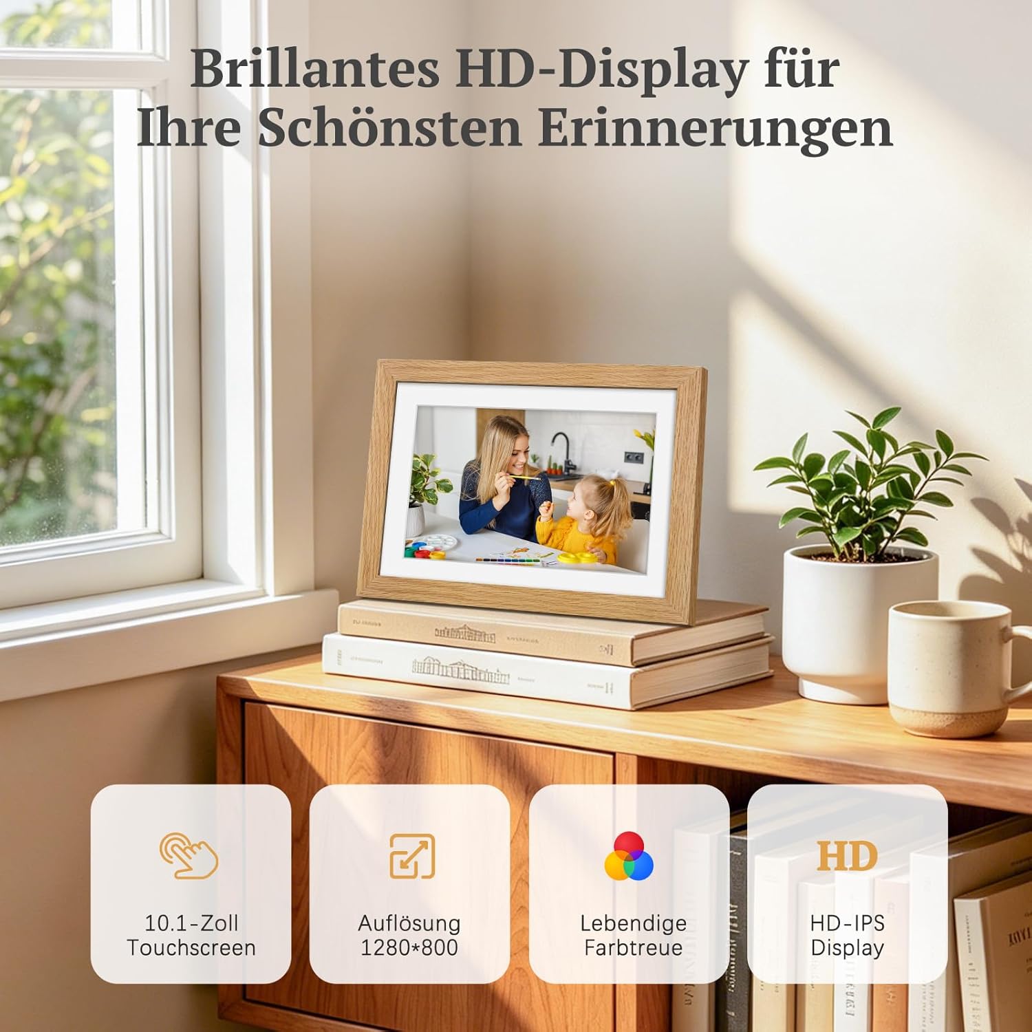 Detalle de Digitaler Bilderrahmen 10,1" 32 GB 🌄