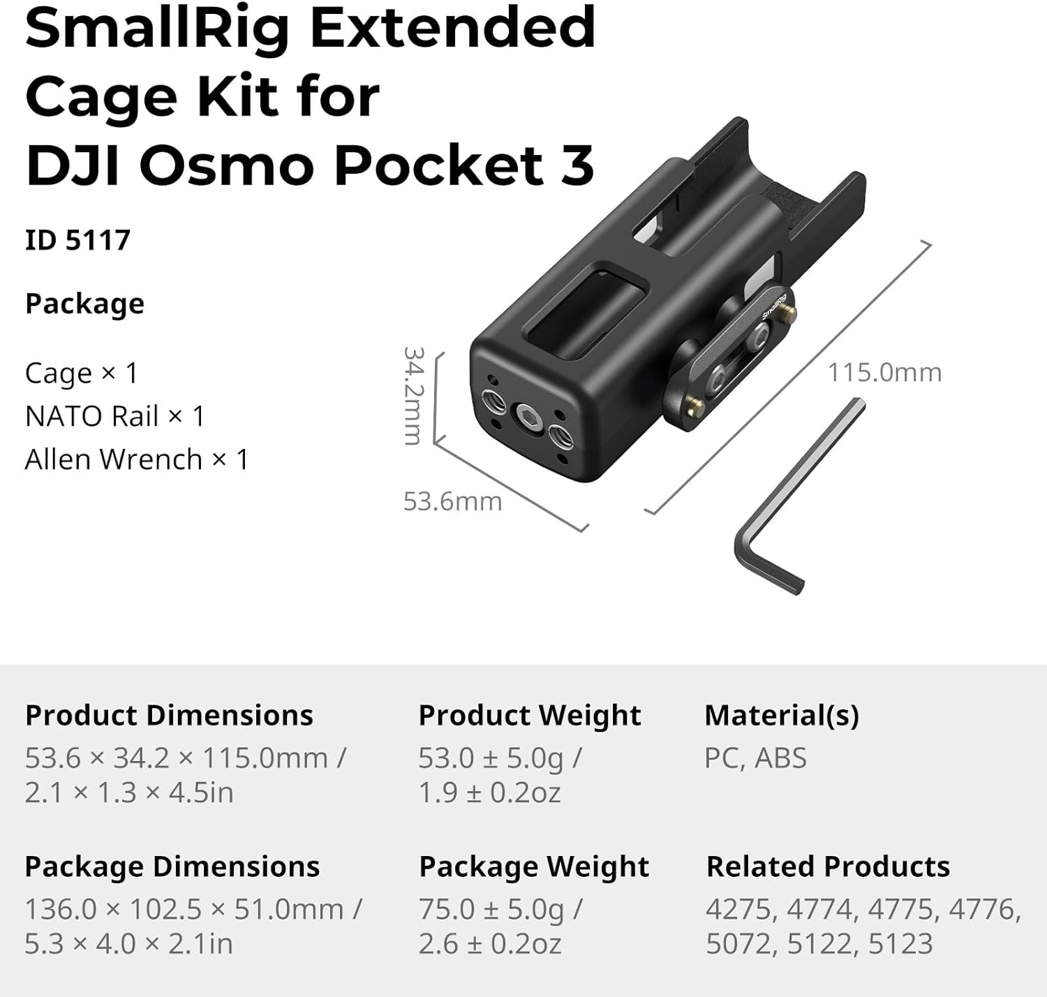 Thumbnail 6 de SMALLRIG Expansion Adapter DJI Osmo Pocket 3