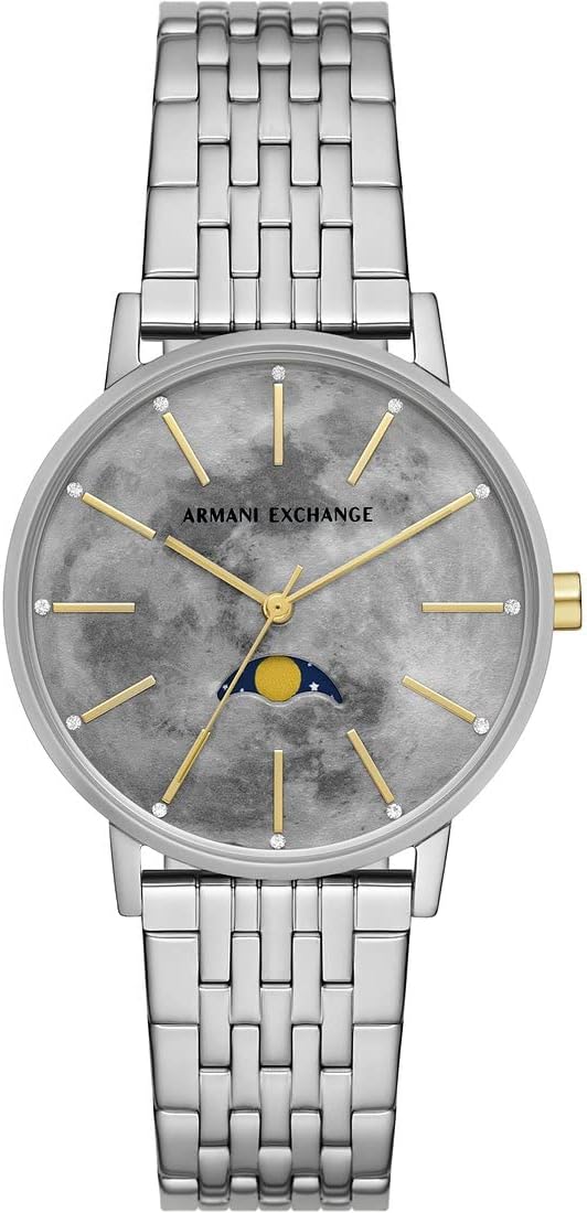 Thumbnail 4 de Armani Exchange orologio da donna con cassa rotonda in acciaio e quadrante oro rosa