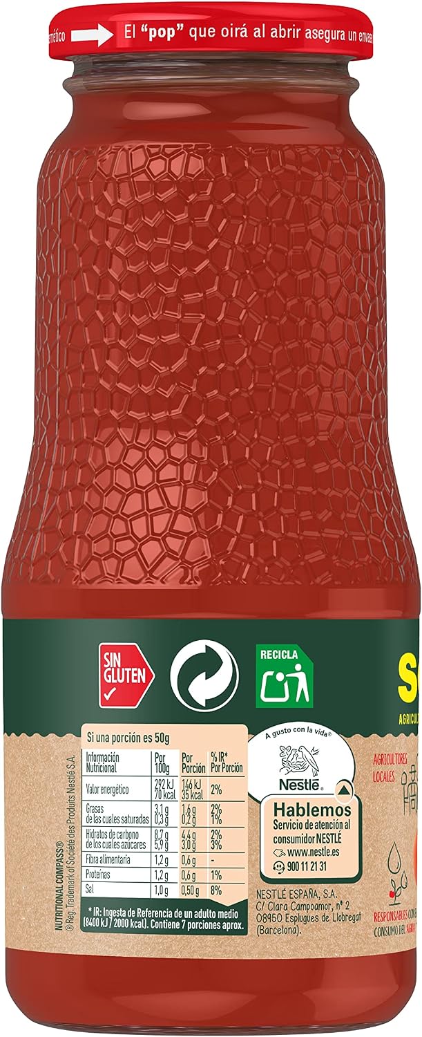 Thumbnail 3 de SOLÍS Tomate Frito Clásico Frasco Cristal 15x360g Sin Gluten 🍅