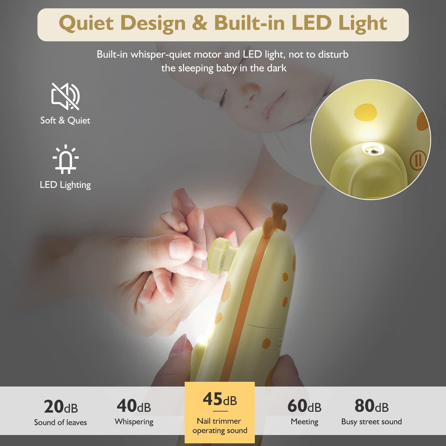 Thumbnail 2 de Megainvo 13-in-1 Baby Nail Trimmer Orange