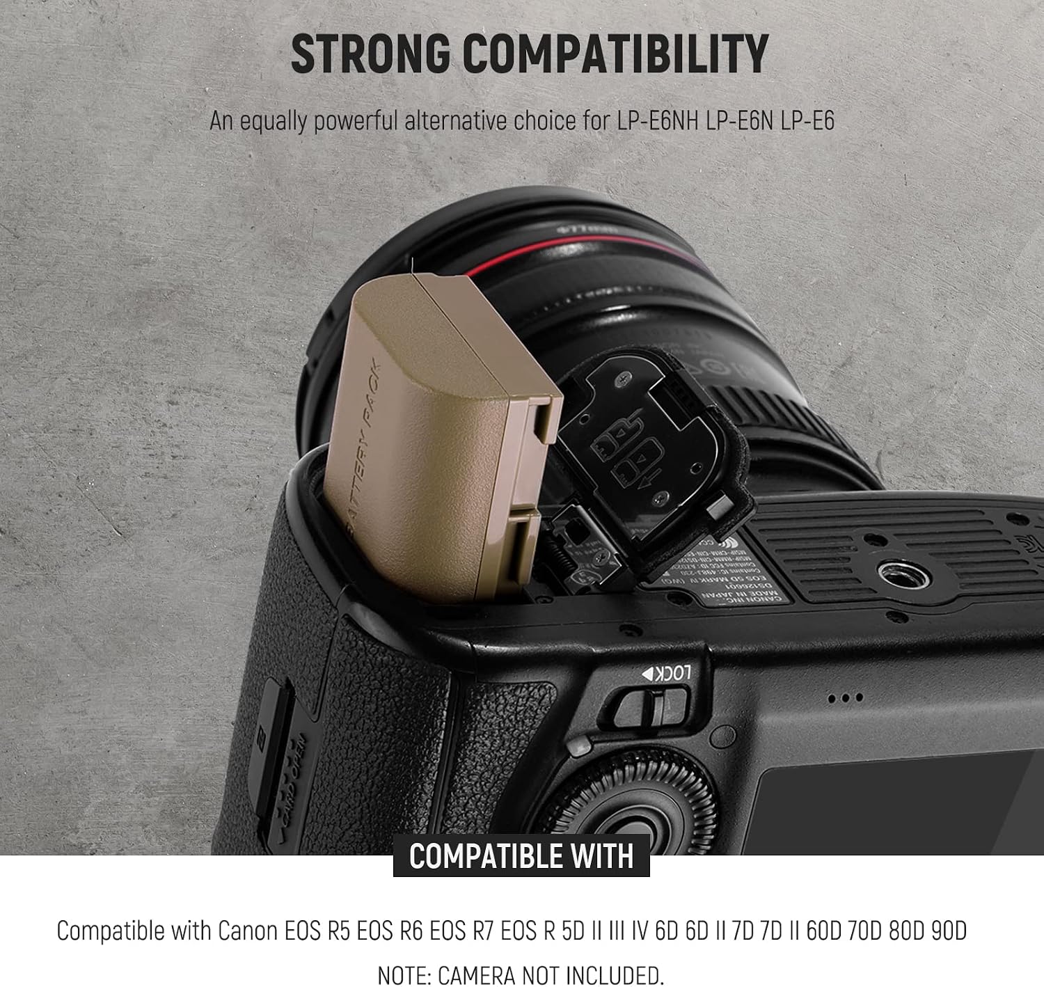 Detalle 2 de NEEWER LP-E6NH Battery for Canon Cameras