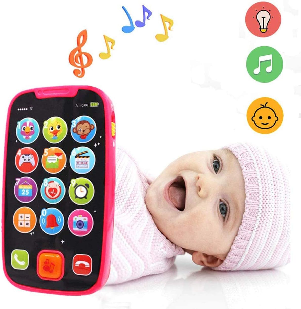 Thumbnail 6 de Baby-Spielzeug Handy ab 1 Jahr – Lernspaß mit Liedern, Geräuschen und blinkenden Lichtern