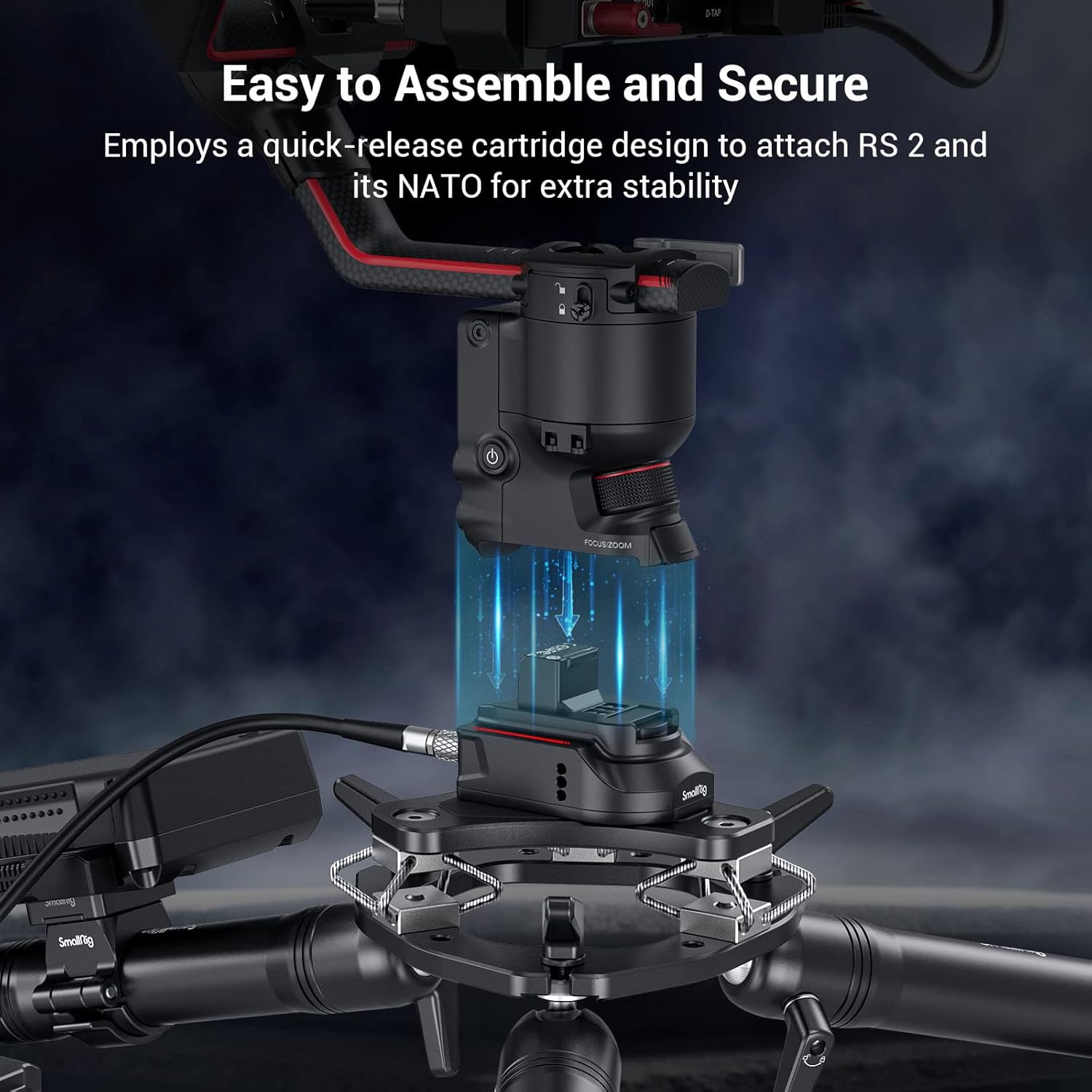 Thumbnail 2 de SMALLRIG Netzteil-Grundplatte 3252 für DJI RS 5/RS3 Pro/RS2/RS 4 Pro – vielseitige Energiequelle