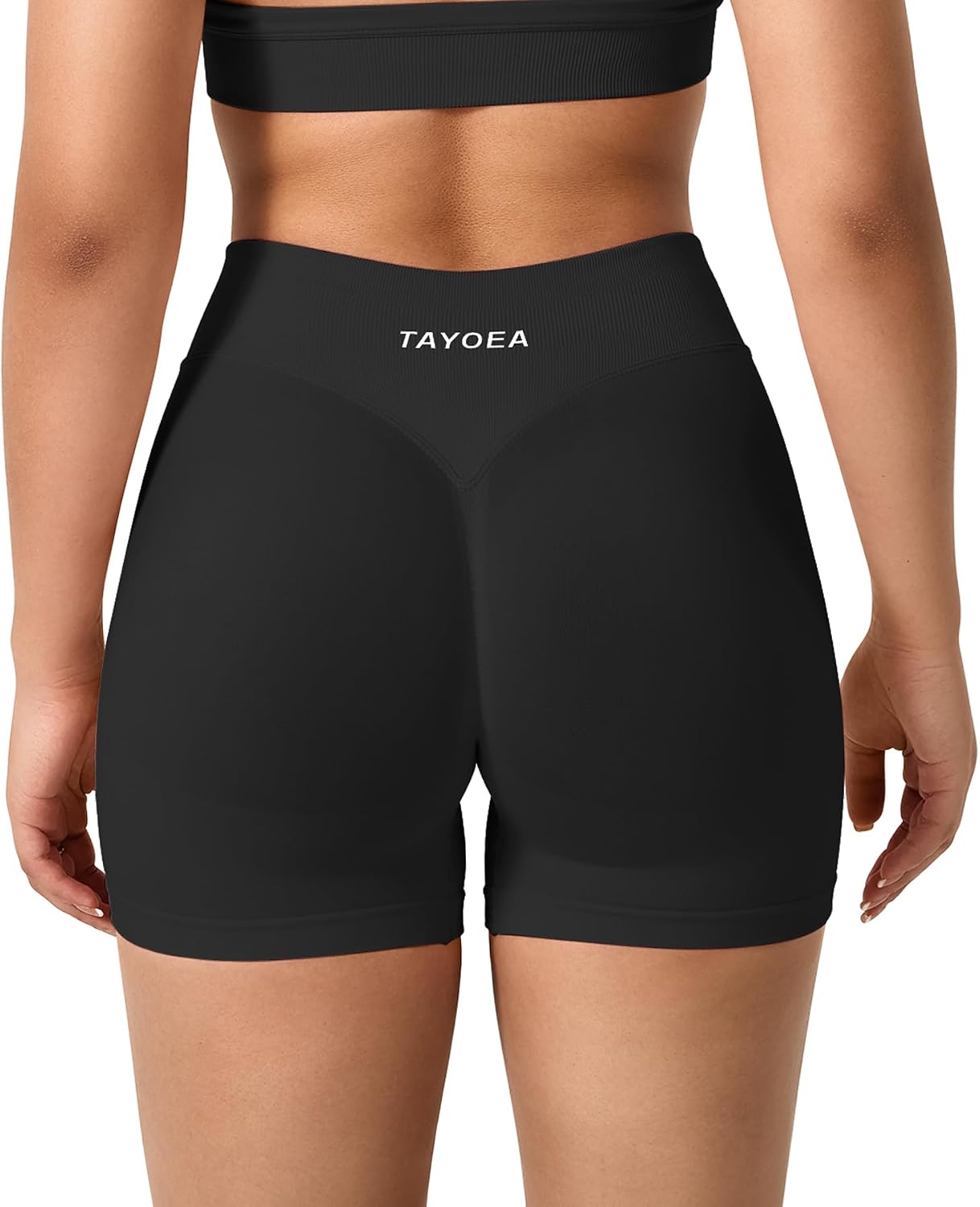 Thumbnail 5 de TAYOEA Sport-Shorts Damen Scrunch – kurze Push-up/Butt-Lifting Gym Short mit nahtlosem Design