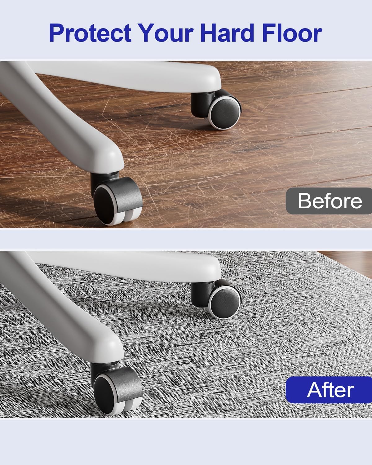 Thumbnail 6 de Delamu 30"×48" Office Chair Mat for Hardwood Floors