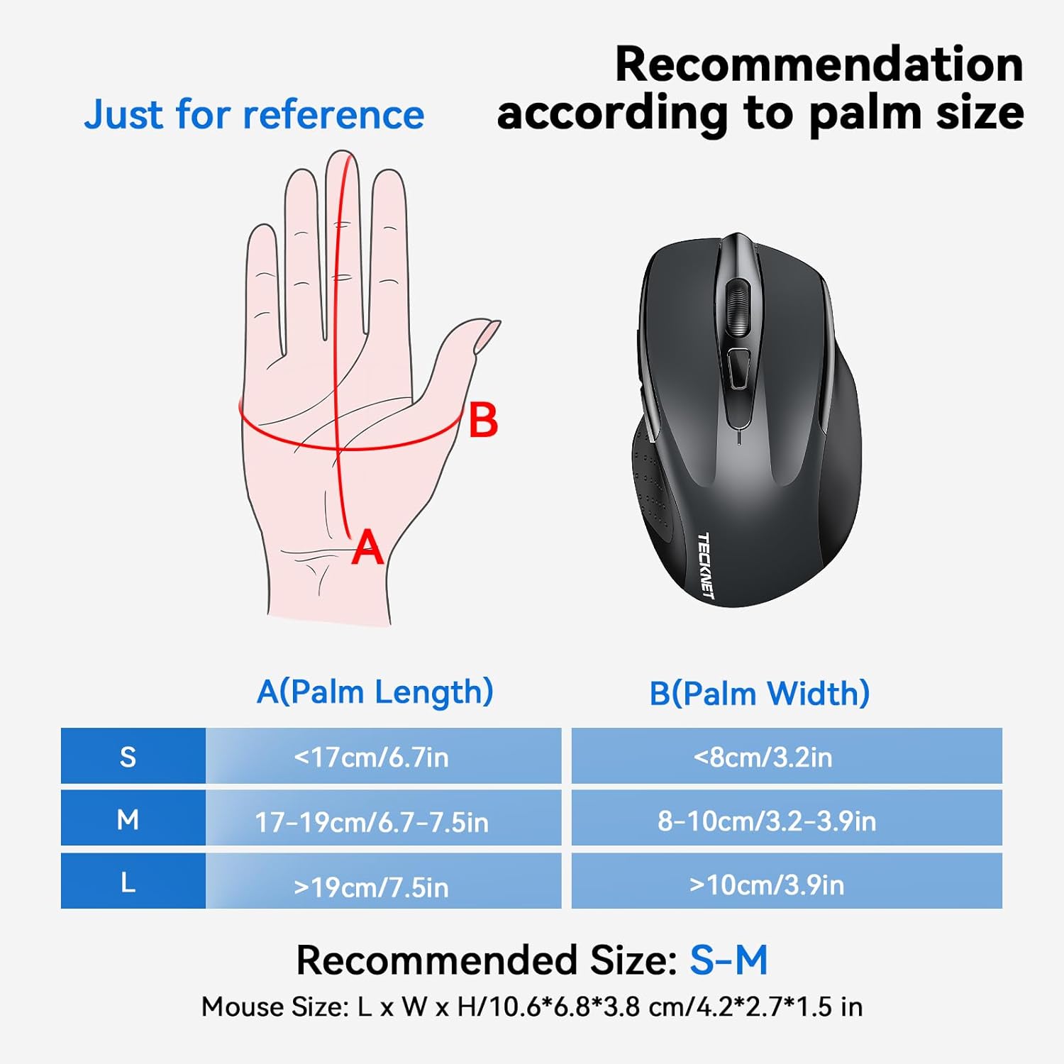 Thumbnail 5 de TECKNET Rechargeable Wireless Mouse 4800 DPI