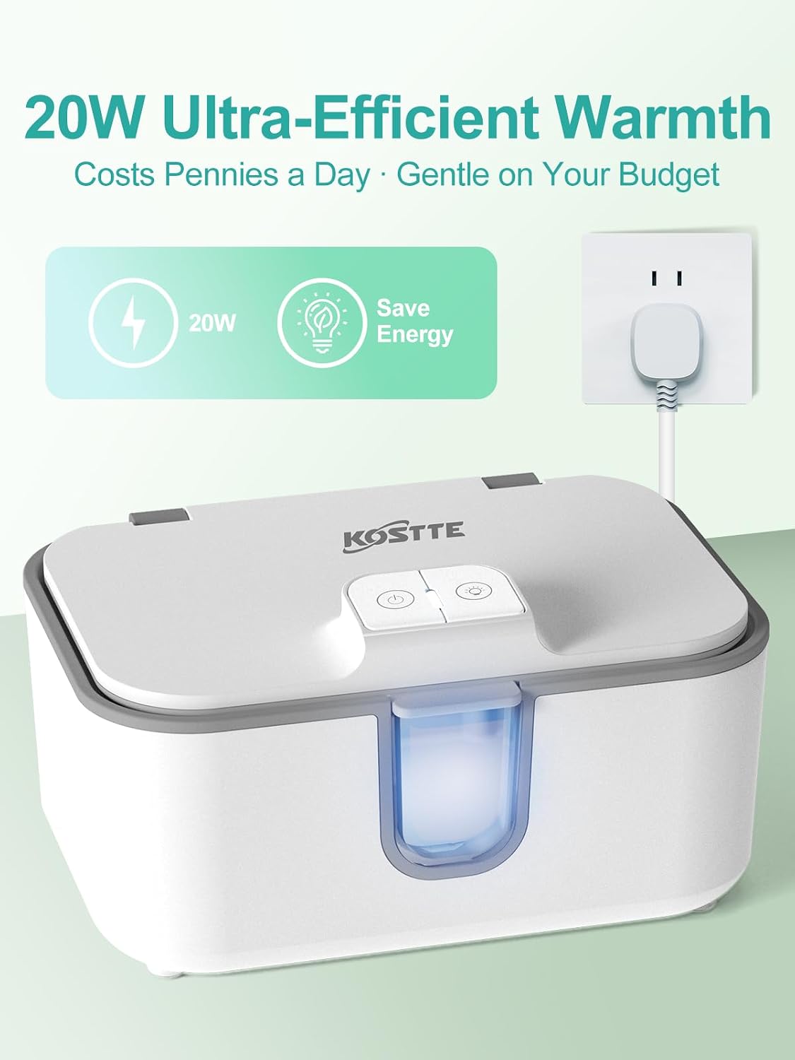Thumbnail 2 de KOSTTE Baby Wipes Warmer 1L capacity