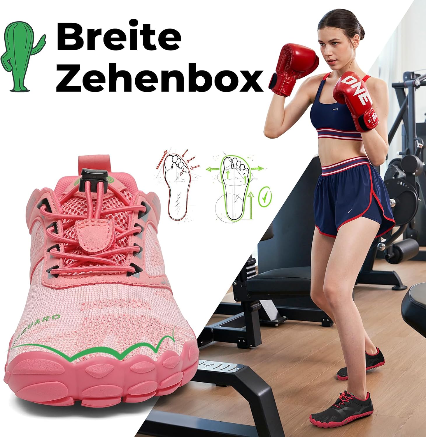 Thumbnail 2 de SAGUARO Unisex Barfußschuhe Outdoor mit Zehenfach und Zero-Drop Sohle (Gr. 36–48)