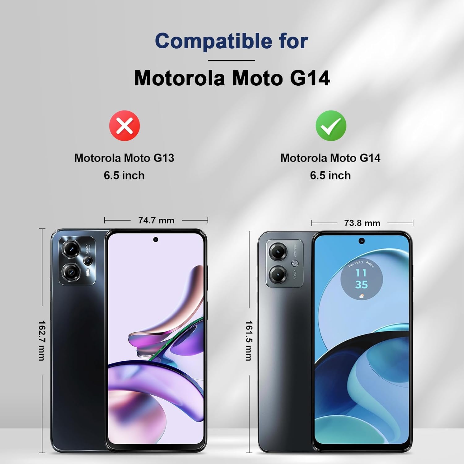 Thumbnail 1 de Jasonyu Handyhülle für Motorola Moto G14 – Leder-Flip Hülle mit Standfunktion, Kartenfächern und Magnetverschluss (Blau)