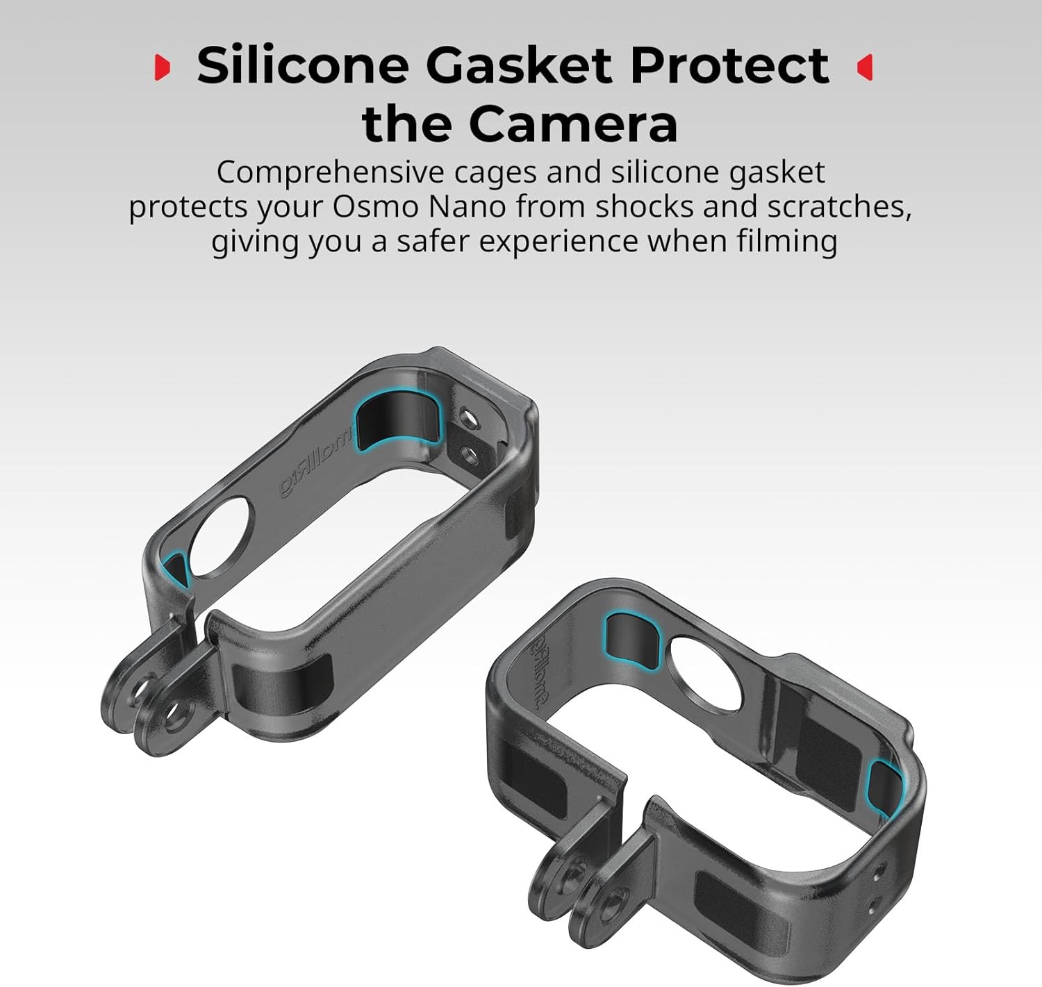 Thumbnail 2 de SmallRig Kit gabbia per action cam da verticale a orizzontale per DJI Osmo Nano (attacco slitta, foro 1/4"-20, sgancio rapido) – 5757