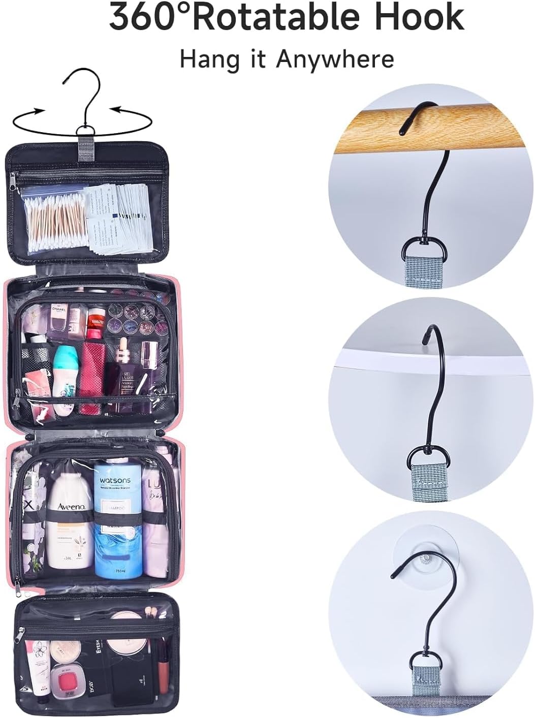 Detalle 2 de ANPTER Trousse Voyage Grande Capacité 32,5 cm