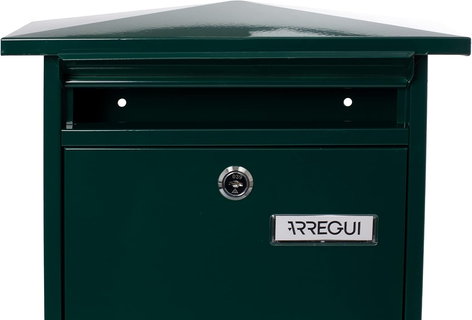 Detalle 1 de ARREGUI HOME – zielona skrzynka na listy DIN A4 ze stali ocynkowanej