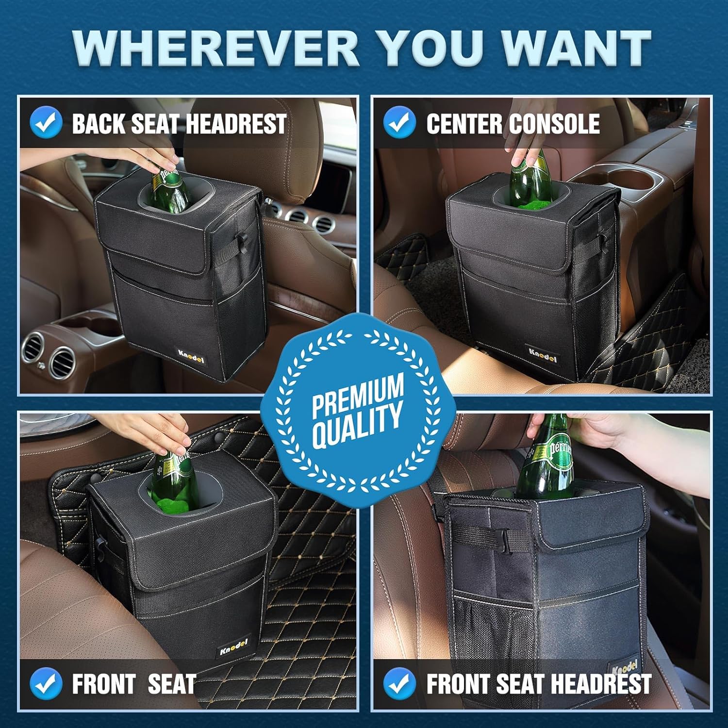 Thumbnail 4 de K KNODEL 2 Gallon Leak-Proof Car Trash Can