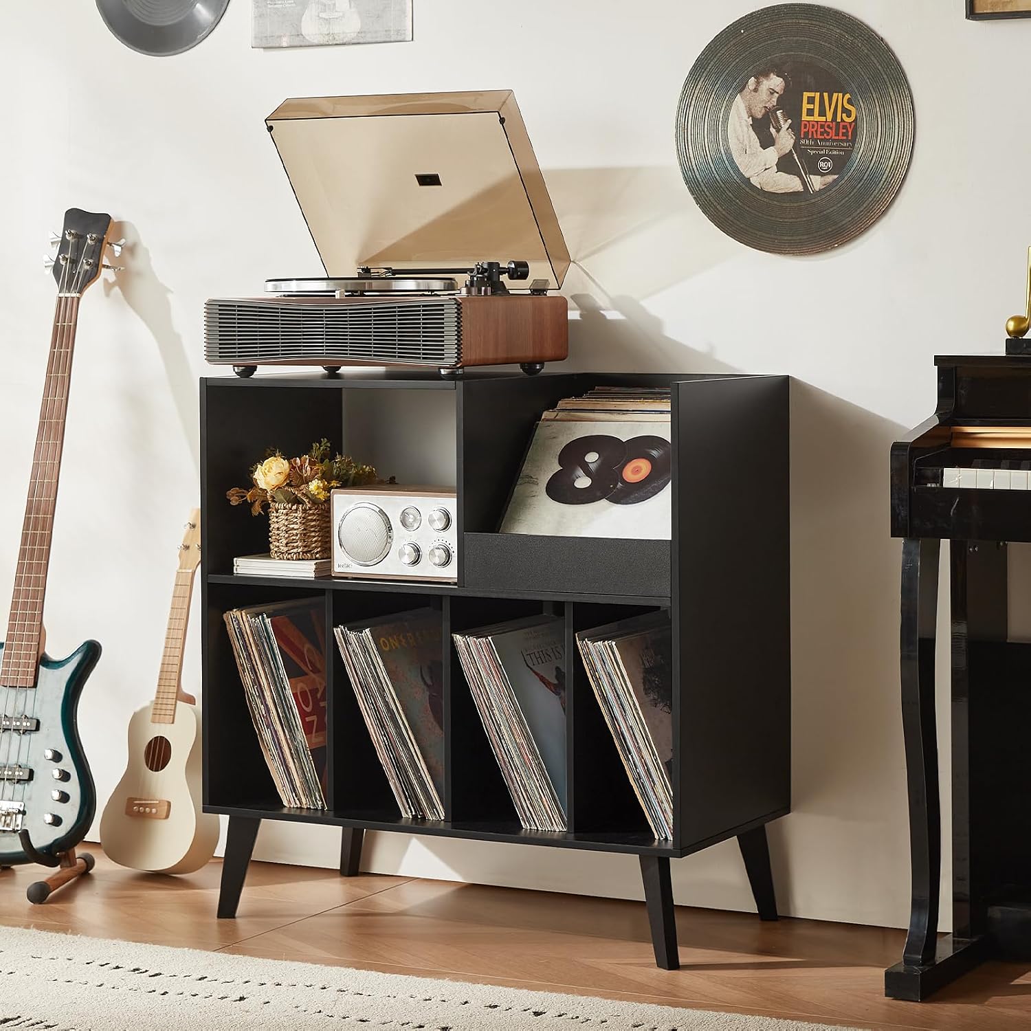 Thumbnail 4 de Large Record Stand with Storage 300 📀
