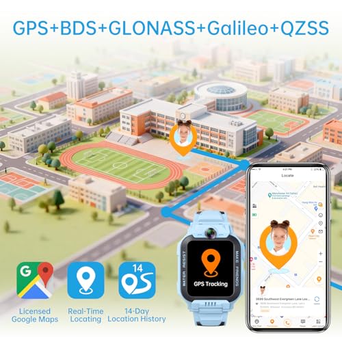 Thumbnail 2 de imoo Z7 smartwatch infantil con GPS y SIM 4G, video HD bidireccional y resistencia al agua IPX8 (Blue)