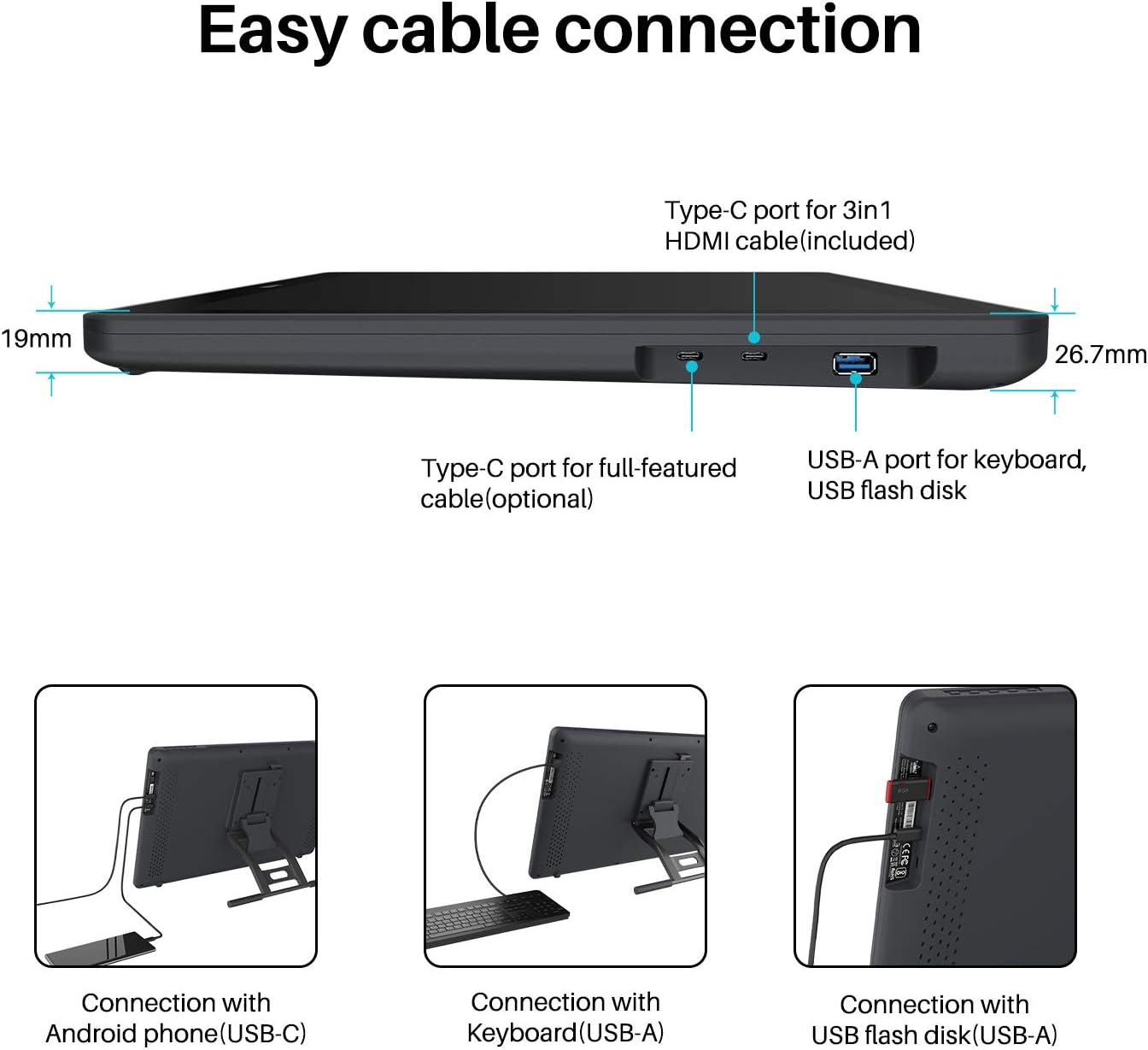 Thumbnail 4 de HUION KAMVAS 22 Graphic Drawing Tablet (21.5-inch) with PW517 battery-free stylus