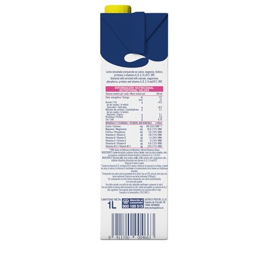 Detalle de Puleva Calcio Leche Desnatada Pack 6 x 1Lt