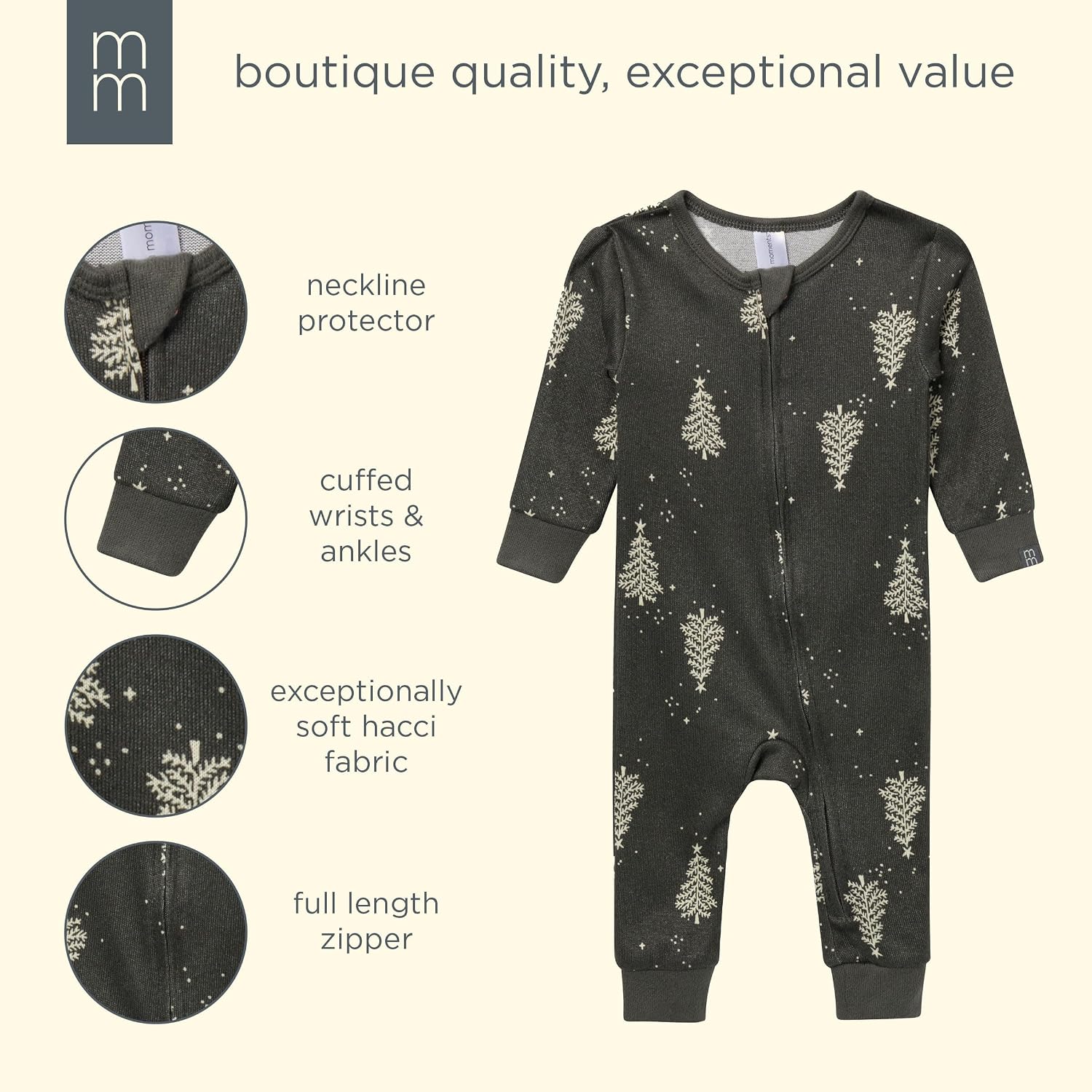 Thumbnail 6 de Modern Moments by Gerber Baby Footless Pajamas, 3-6 Months