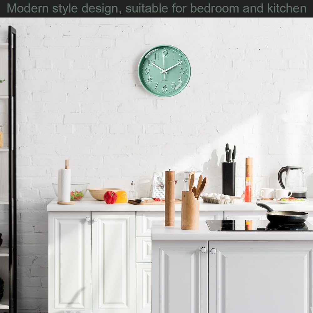 Thumbnail 5 de Aolso Horloge Murale Design Moderne 20 cm – 8 pouces, Silencieuse et Durable