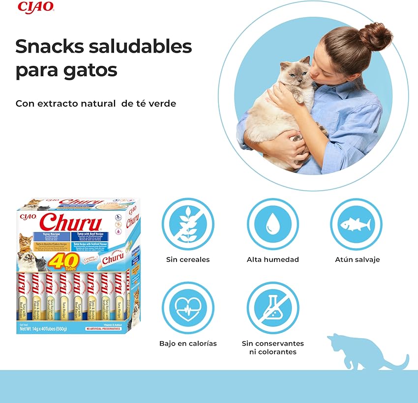 Thumbnail 1 de INABA Churu 40 x 14 g — premios para gatos 🐱