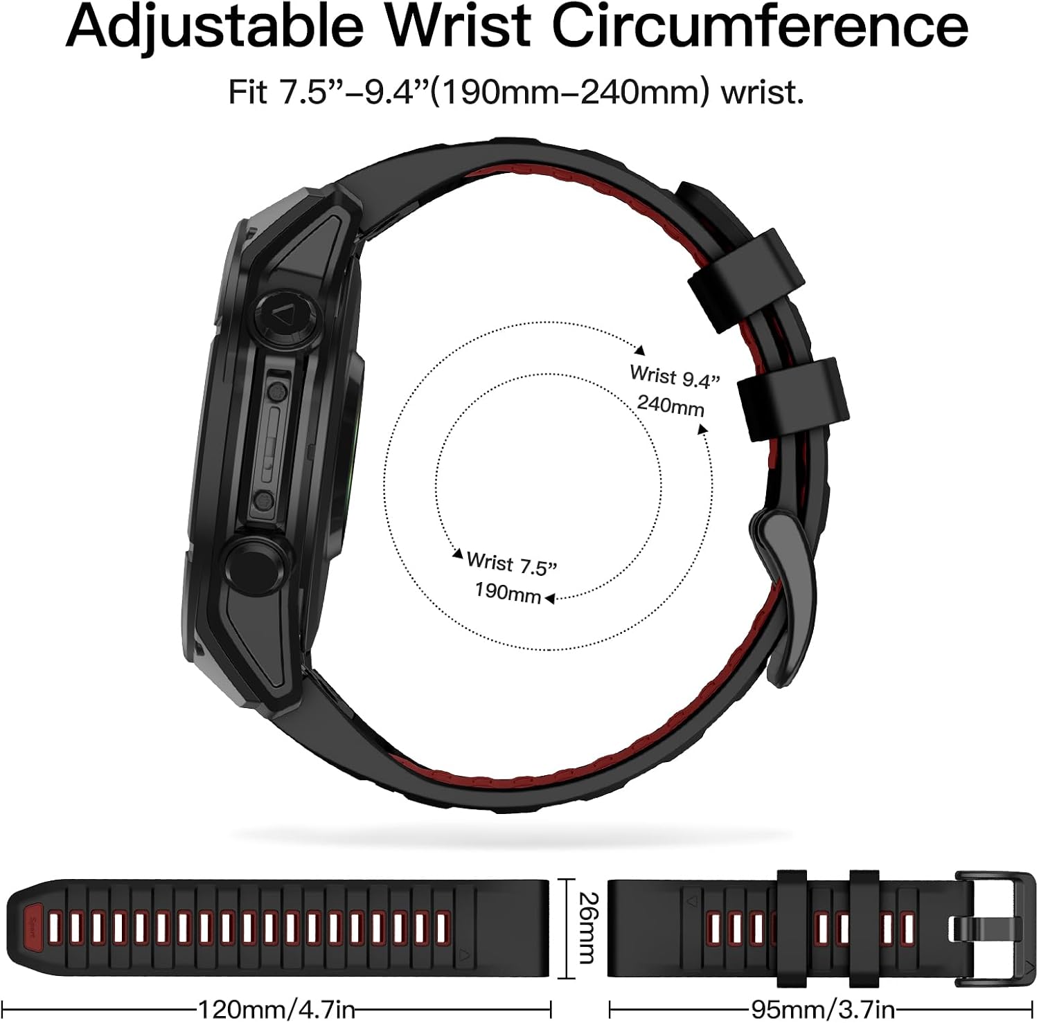 Thumbnail 4 de OVERSTEP Strap for Garmin Fenix 8 51mm