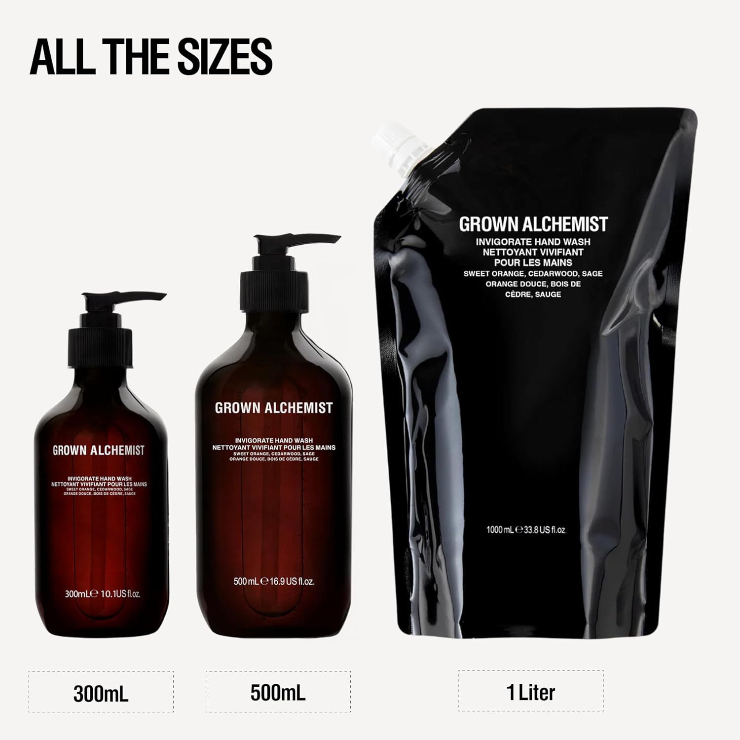 Detalle 2 de Grown Alchemist Invigorate Liquid Hand Soap, 300 ml, Sweet Orange, Cedarwood & Sage