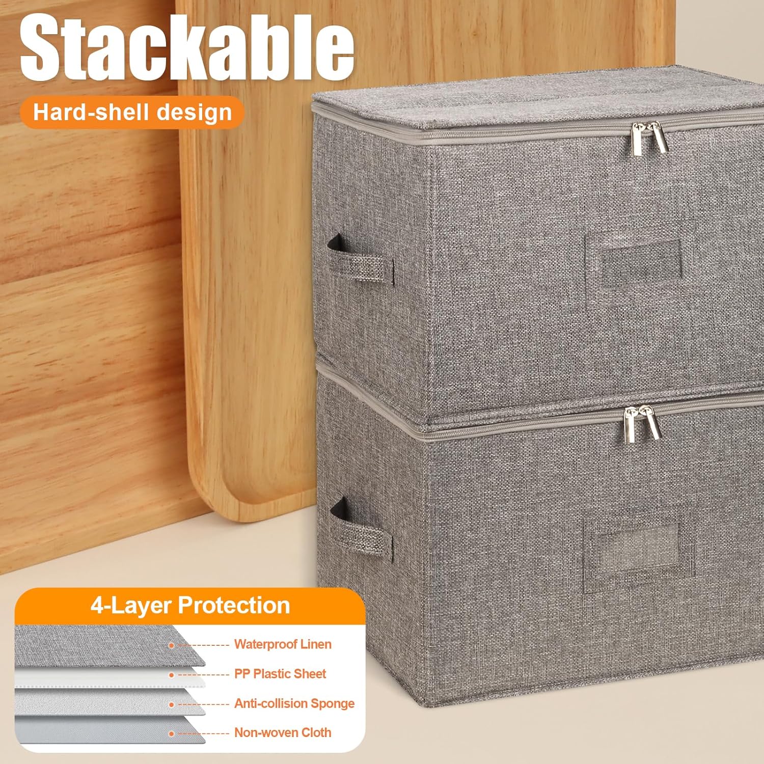 Detalle 2 de Kukikan 2-Pack Wine Glass Storage 🍷
