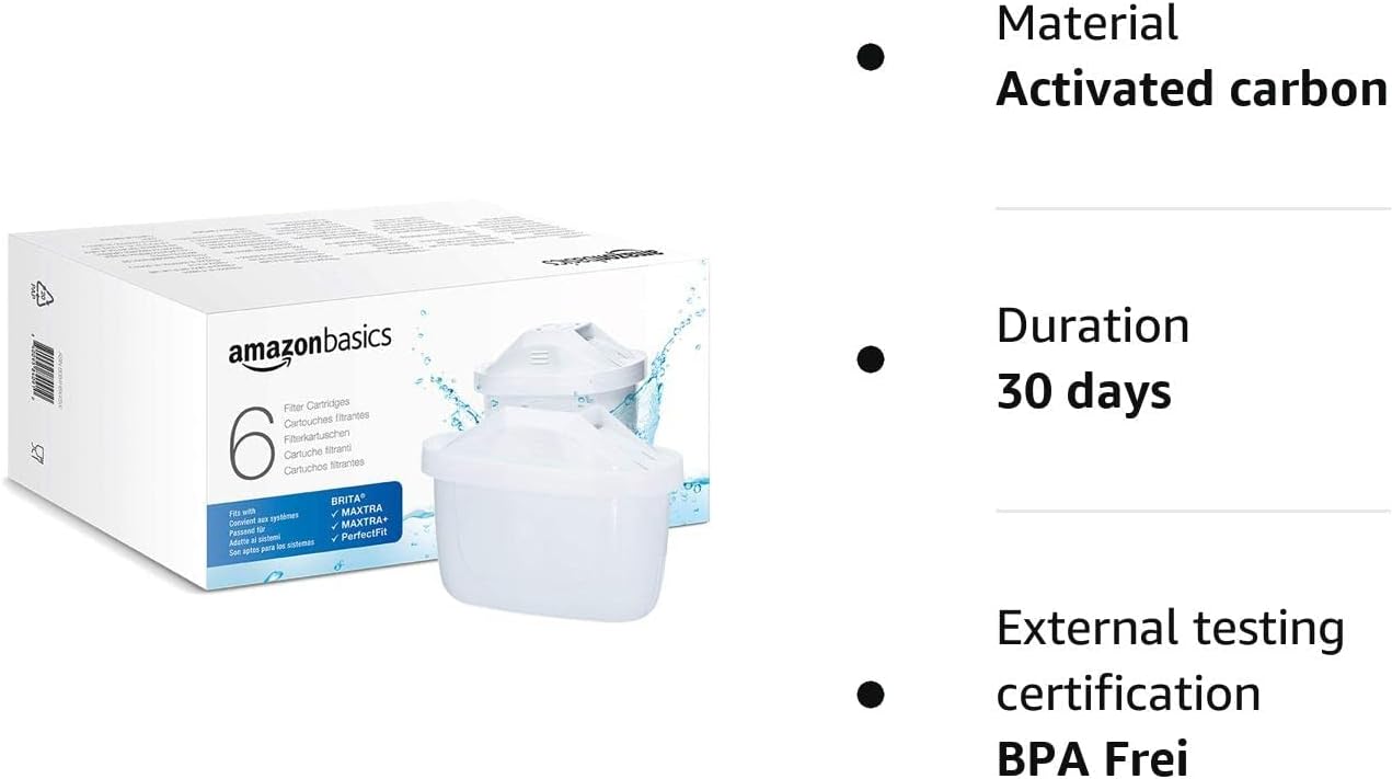 Thumbnail 5 de Amazon Basics Filtri per acqua compatibili BRITA – confezione da 6 unità