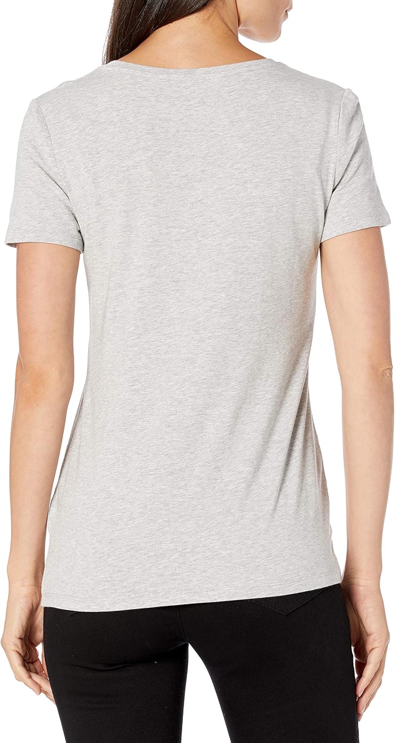 Thumbnail 2 de Amazon Essentials Damen Regular-Fit Kurzarm-T-Shirt mit U-Ausschnitt (2er-Pack) – in Übergröße erhältlich