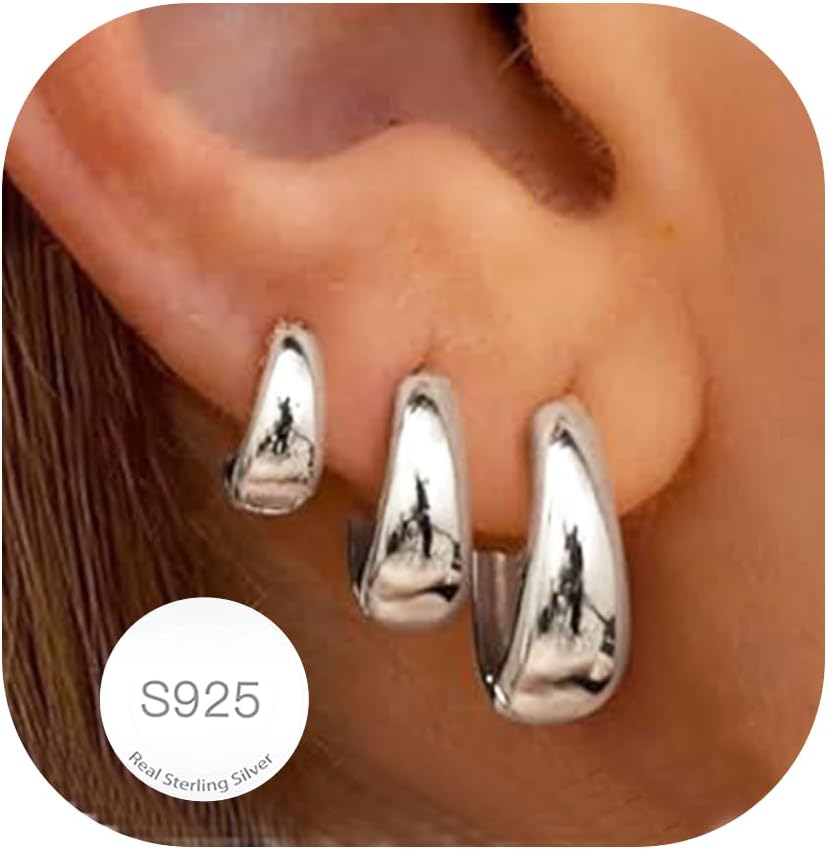 Detalle de Avotto 3 Paar Ohrringe Silber 925 Set