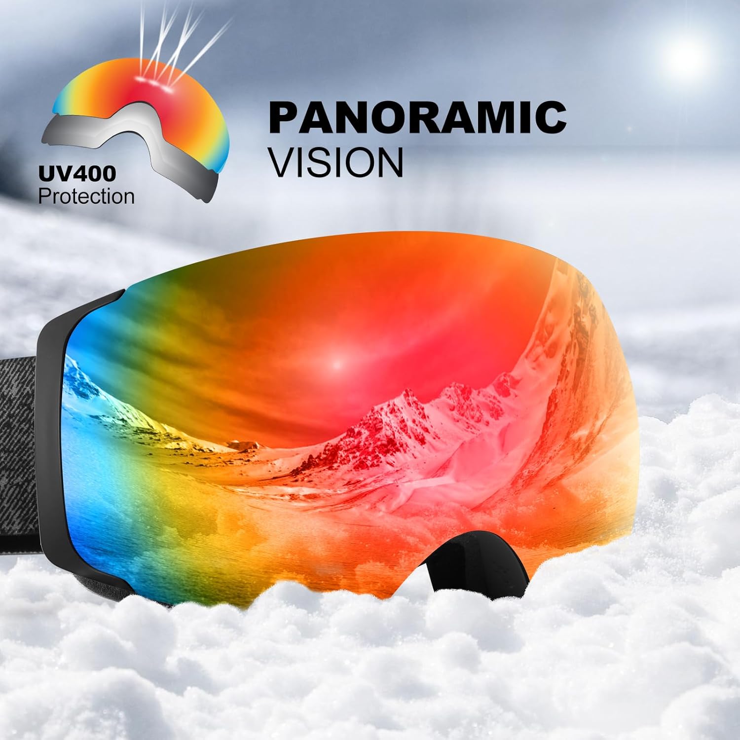 Thumbnail 4 de Odoland Unisex Ski Goggles Frameless
