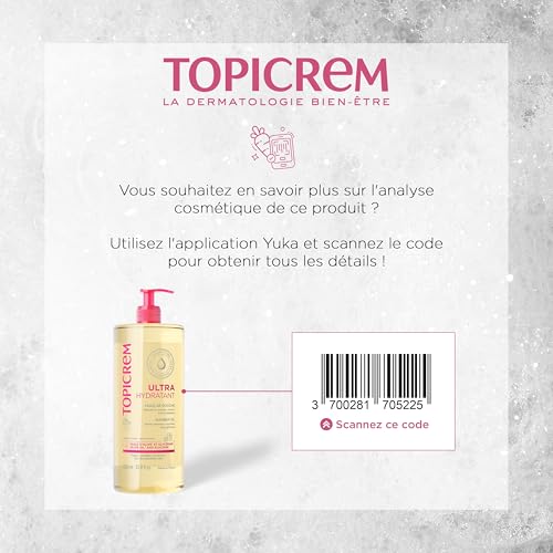 Detalle de Topicrem Ultra-Hydratant Huile de Douche Visage et Corps – 500 ml