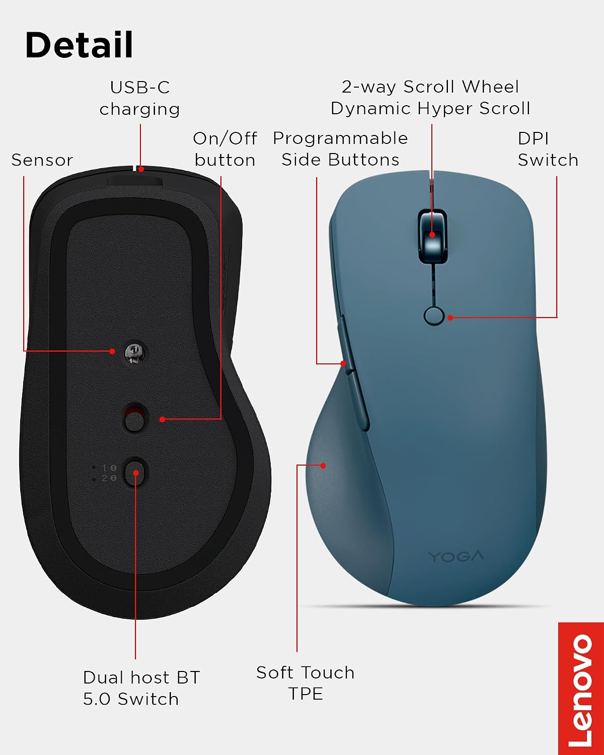 Thumbnail 6 de Lenovo Bluetooth Mouse