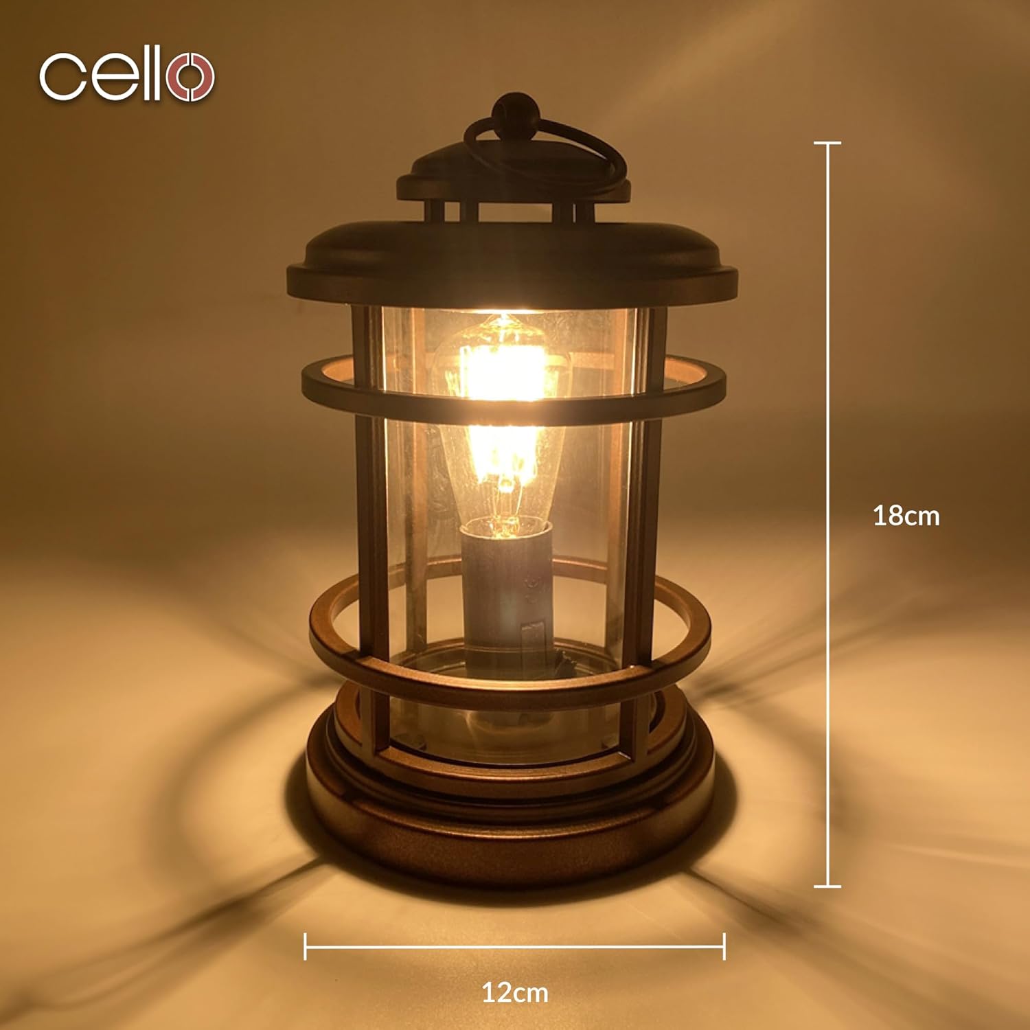 Thumbnail 1 de Cello Beacon Edison electric wax melt burner (flame-free) with Edison bulb