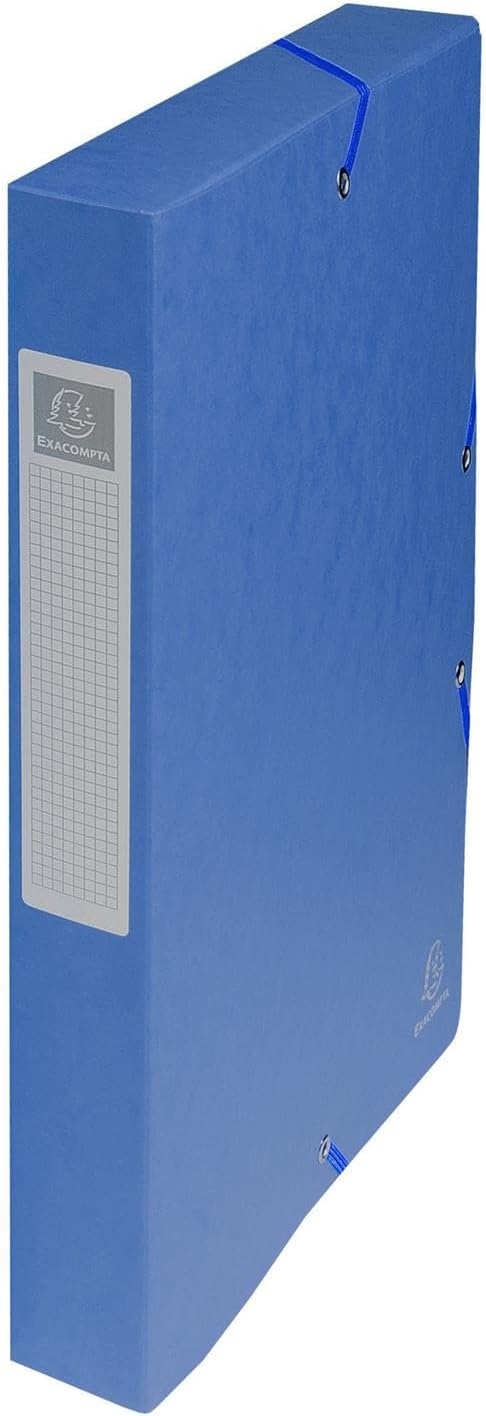 Detalle de Exacompta Exabox 50400E : 8 boîtes de classement avec élastiques pour documents A4