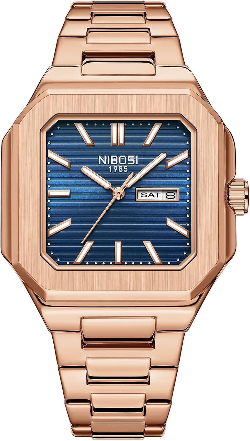 Thumbnail 1 de NIBOSI Orologio uomo analogico 3 ATM