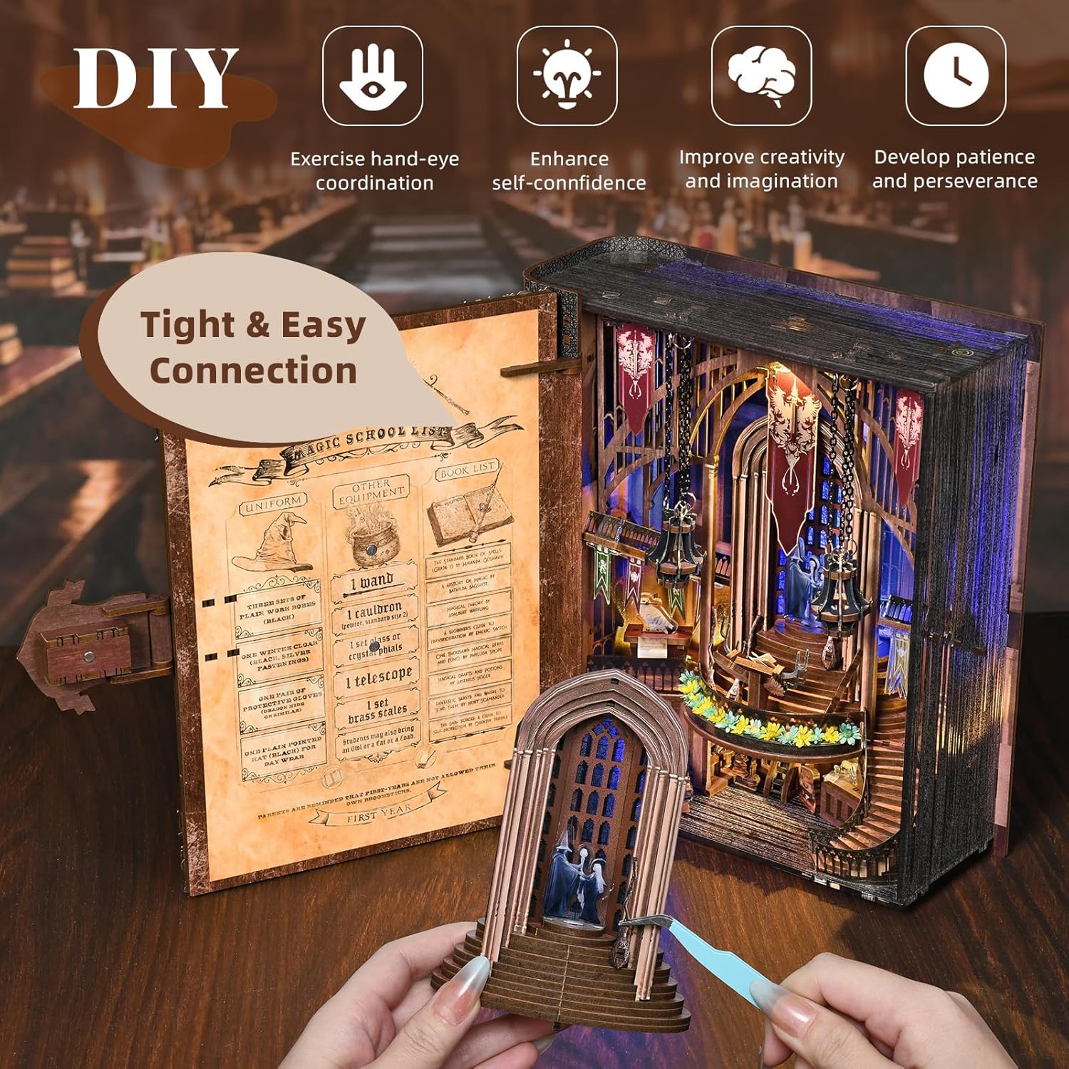 Thumbnail 6 de MiniCity book nook kit with LED lights