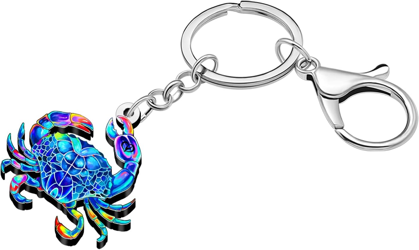 Thumbnail 1 de BAMAY Acryl Schlüsselanhänger „Spaß Krabbe“ mit Karabiner – Ozean-Charms für Schlüssel, Tasche & Rucksack