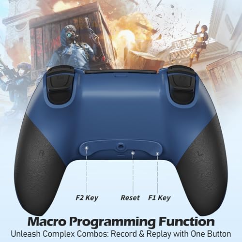 Detalle de CHEREEKI Mando Inalámbrico para PS4 Con Doble Vibración, Giroscopio y Touchpad