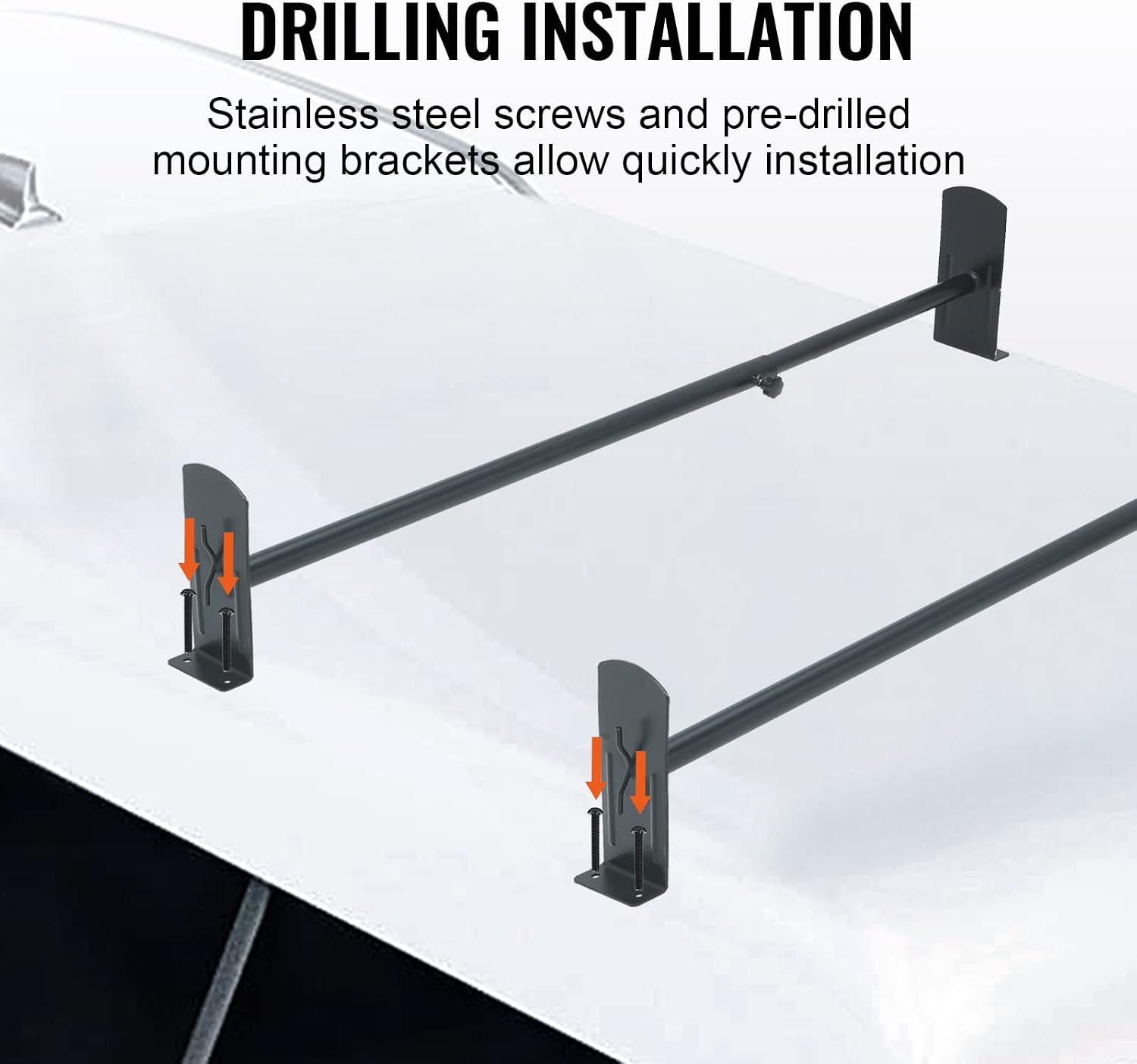 Detalle 1 de VEVOR Van Roof Ladder Rack, Alloy Steel