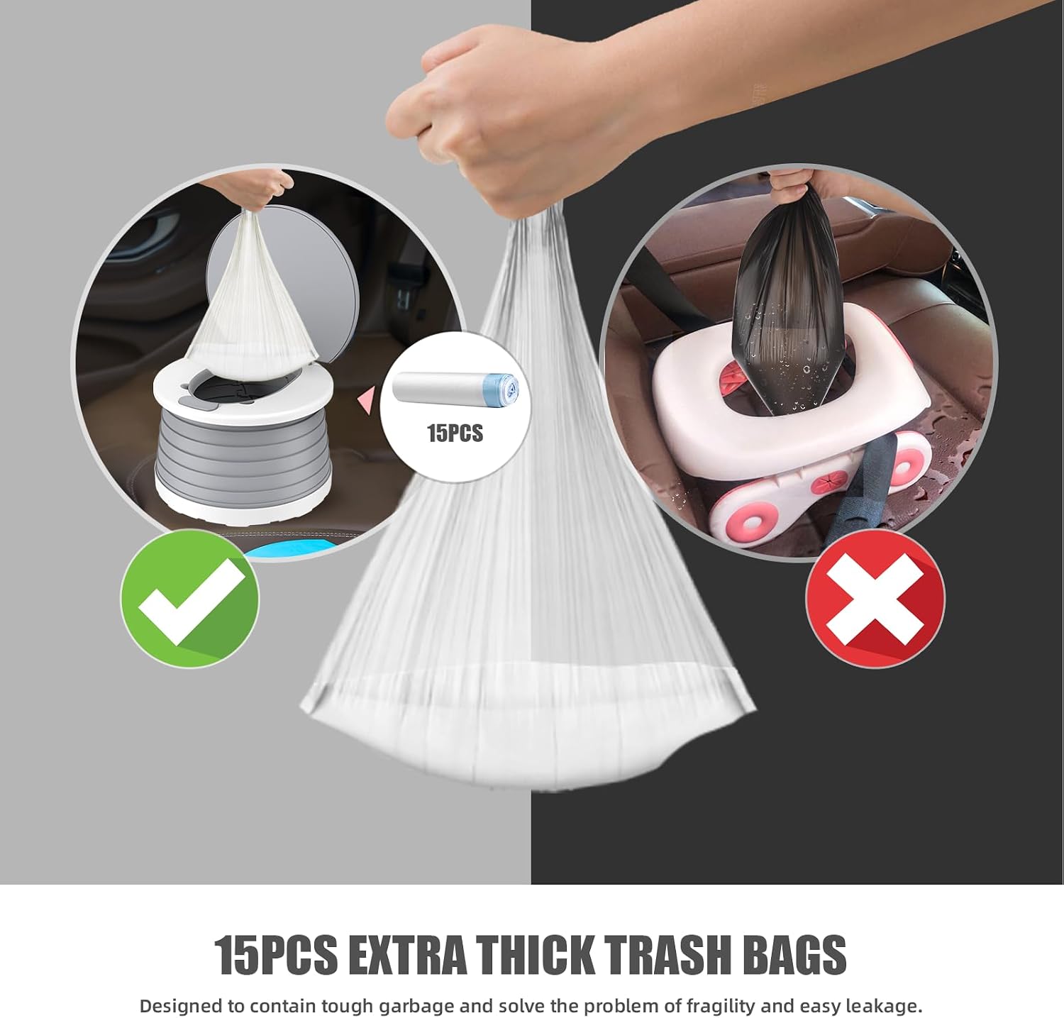 Thumbnail 1 de Portable Potty for Toddlers Foldable Travel Potty